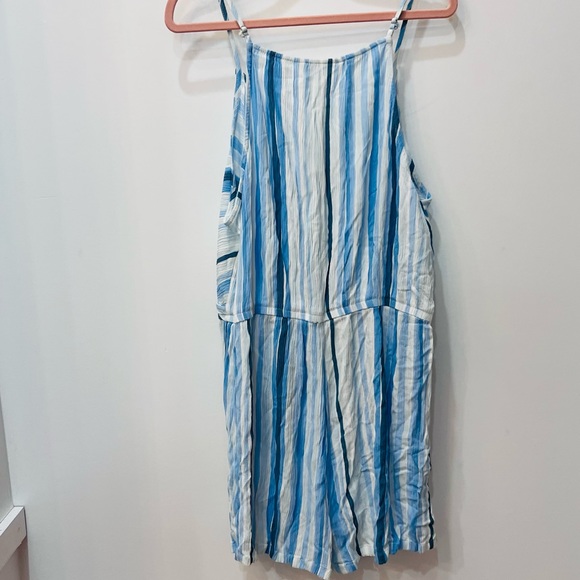 Market and Spruce Liliana surplice romper size XXL stripe blue - Picture 5 of 7